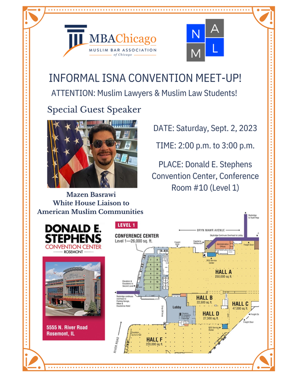Informal ISNA Convention Meet Up Muslim Bar Association of Chicago on